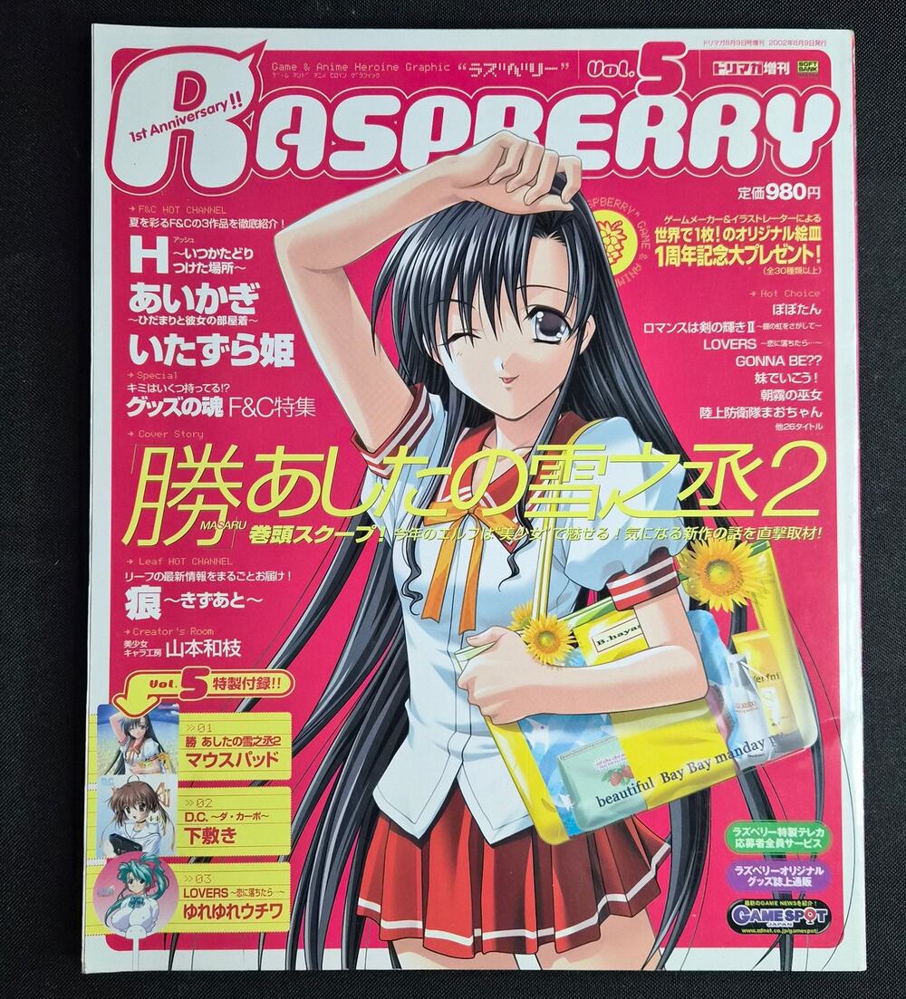 Raspberry Magazine Vol. 5 – Aug 2002 – Japan Import - Visual Novel Magazine